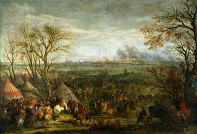 La prise de Cambrai en 1677 par Louis XIV (1638-1715), fin du XVIIe siècle - Adam Frans van der Meulen